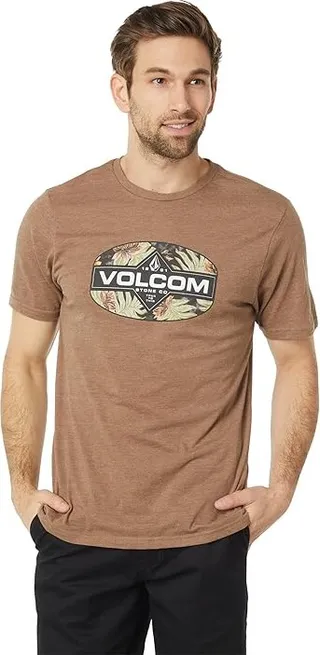 Volcom Refilled Short Sleeve Tee (Cocoa Heather) Men's Clothing