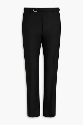 Tapered wool and mohair-blend pants