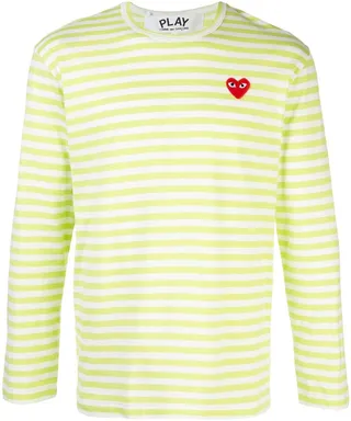 striped logo T-shirt