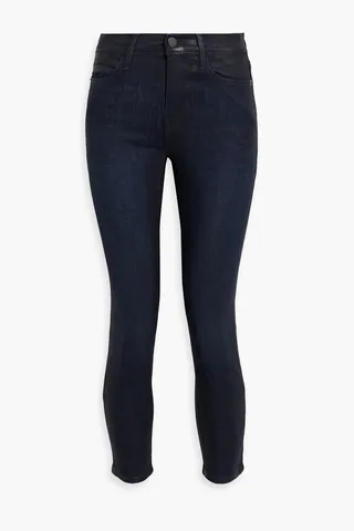Le High Skinny Crop cropped mid-rise skinny jeans