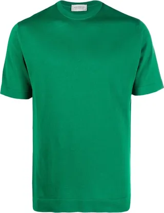 knitted short-sleeve T-shirt