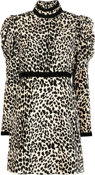 Tate leopard-print mini dress