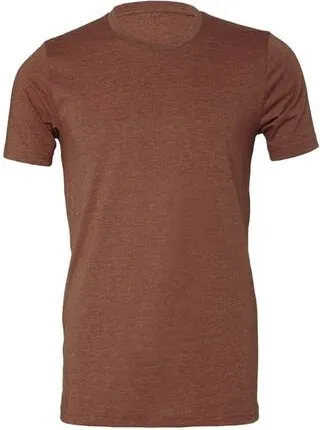 BELLA + CANVAS Canvas Unisex Jersey Crew Neck Short Sleeve T-Shirt - Heather Clay