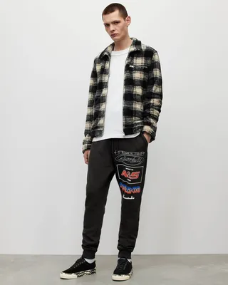 Teamster Cuffed Sweatpants - Washed Black