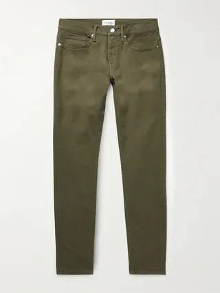 L'Homme Slim-Fit Cotton-Blend Twill Trousers