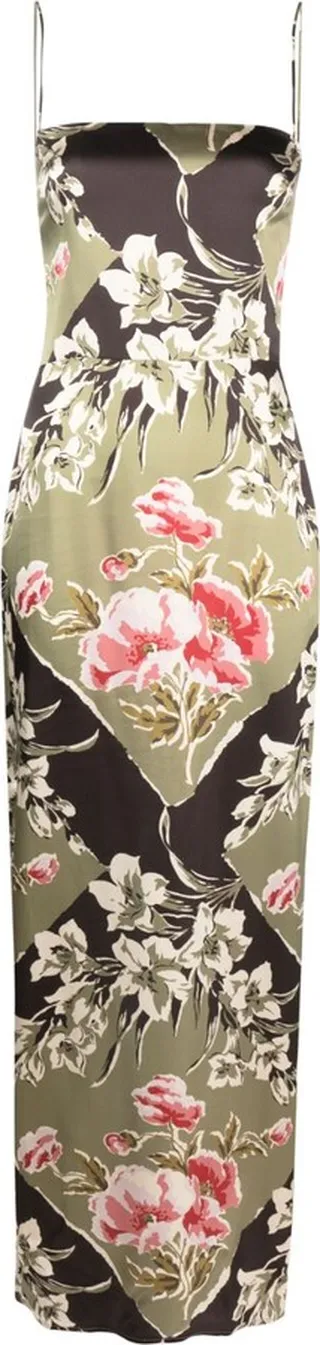 Frankie printed-silk dress