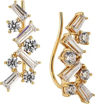 Tezoro 18K Goldplated & Cubic Zirconia Drop Earrings