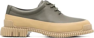 Pix contrasting-sole lace-up shoes