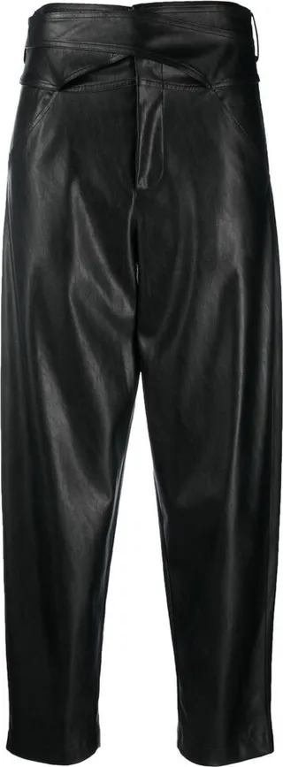 High-Waist Cropped Trousers