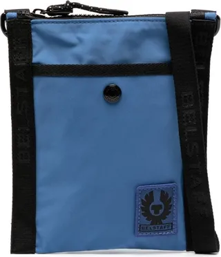 Iridescent Logo-Patch Crossbody Bag