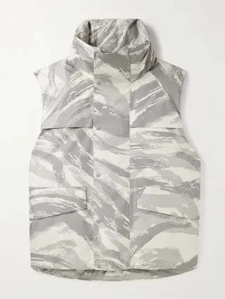 4 Moncler HYKE Vanil Printed GORE-TEX INFINIUM™ Down Gilet