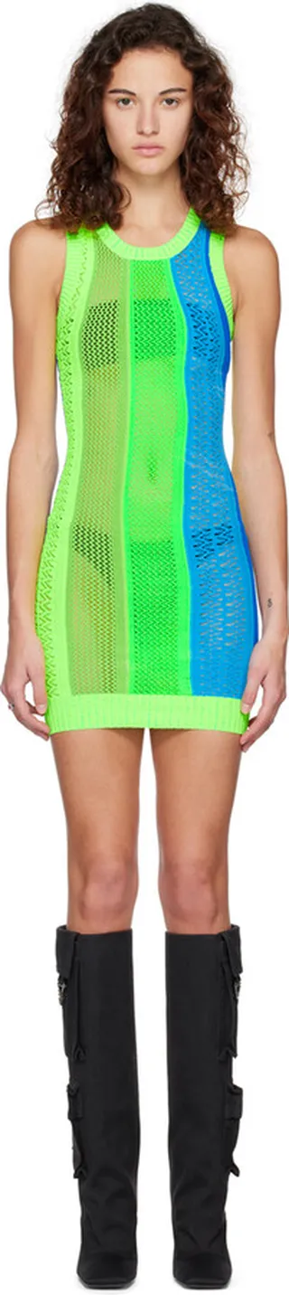 AGR Multicolor Striped Mini Dress
