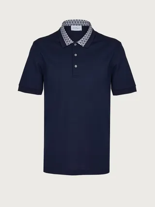 Ferragamo Men Polo Blue