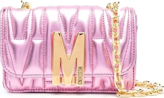 Quilted Logo-Plaque Shoulder Bag