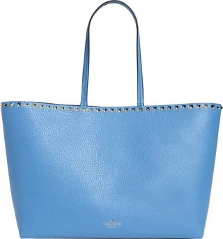 Rockstud Leather Tote