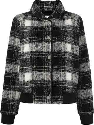 Gentry check-print bomber jacket