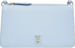 Logo leather pouch shoulder bag