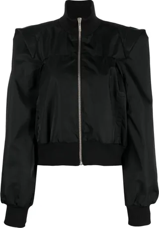 Cropped Bomber Jacket
