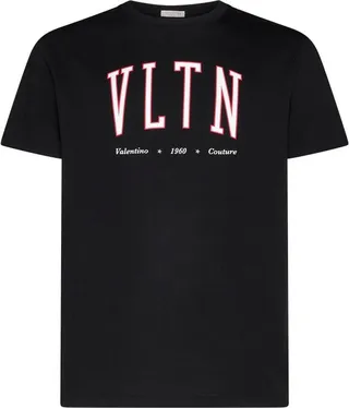 Valentino VLTN Logo Printed Crewneck T-Shirt