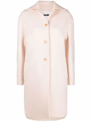 Single-Breasted Virgin Wool Coat