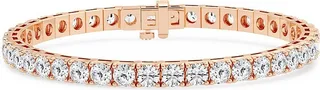 Build Your Own Collection 14K Rose Gold & Lab Grown Diamond Four Prong Tennis Bracelet