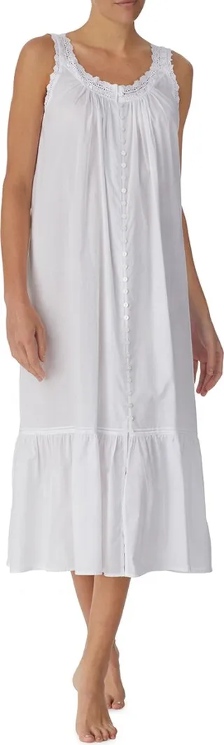 Sleeveless Cotton Ballet Nightgown