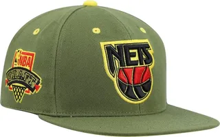 Men's Mitchell & Ness x Lids Olive New Jersey Nets Dusty Nba Draft Hardwood Classics Fitted Hat