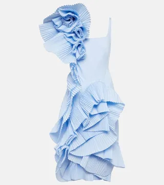 Pleated midi dress