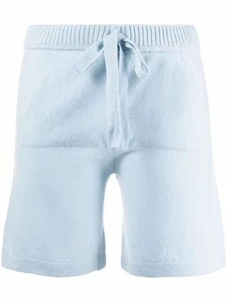 Cashmere-Knit Drawstring Shorts