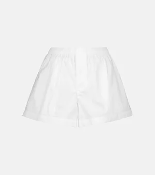 Release 07 cotton poplin shorts