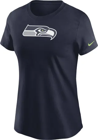 Nike Women's Logo Essential (NFL Seattle Seahawks) T-Shirt in Blue