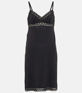 Melody lace-trimmed minidress