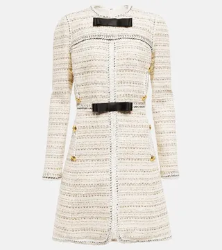 Embellished Tweed Minidress