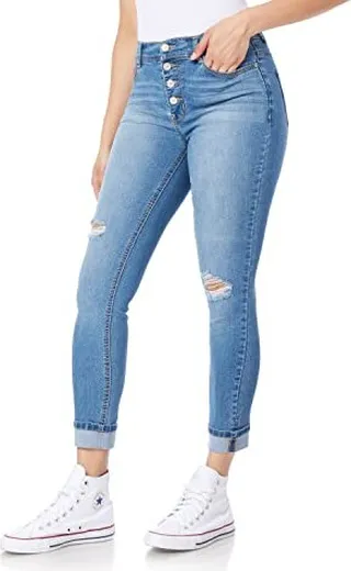 WallFlower Women's Flirty Curvy Skinny High Rise Insta Stretch Juniors Jeans (Standard and Plus)
