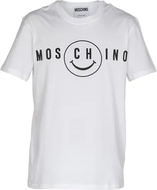 Moschino Logo Printed Crewneck T-Shirt
