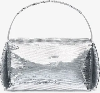 Alexander Wang Women's Marquess Micro In Sequin Silver