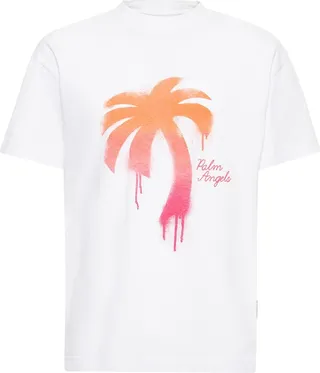 The palm print cotton t-shirt