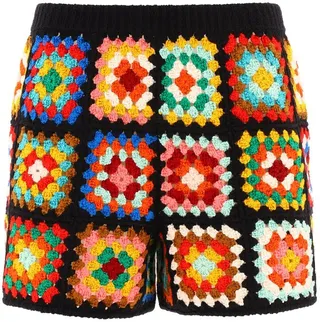 Alanui Positive Vibes Braided Shorts