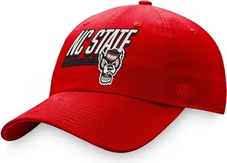 Men's Top of the World Red Nc State Wolfpack Slice Adjustable Hat