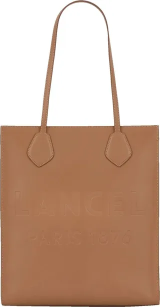 Brown Vertical Tote Bag