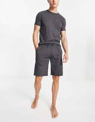 French Connection short lounge set in charcoal