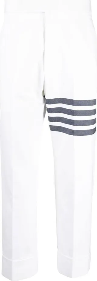 4 Bar Stripe cropped tailored trousers