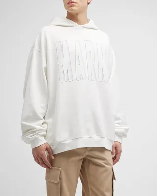 Men's Outlined Tonal Logo Hoodie