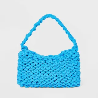 Rope Shoulder Handbag - A New Day™ Blue