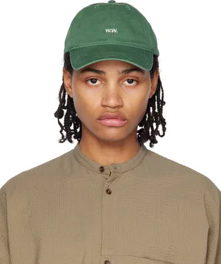 Wood Wood Green Low Profile Cap