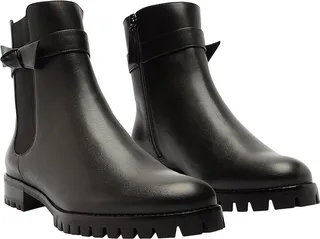 Alexandre Birman Clarita Rain Boot Flat (Black) Women's Rain Boots