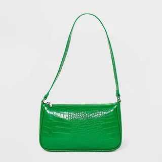 Crocodile Print Fashion Shoulder Handbag - Wild Fable™ Green