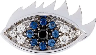 'Eyes on me' diamond and sapphire earring
