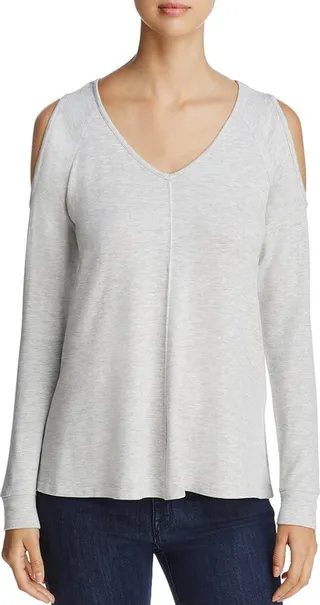 Womens Cold Shoulder Casual Tunic Top