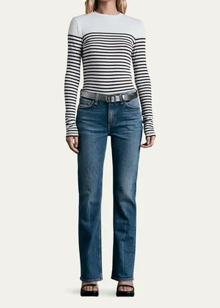 Peyton Mid-Rise Bootcut Jeans